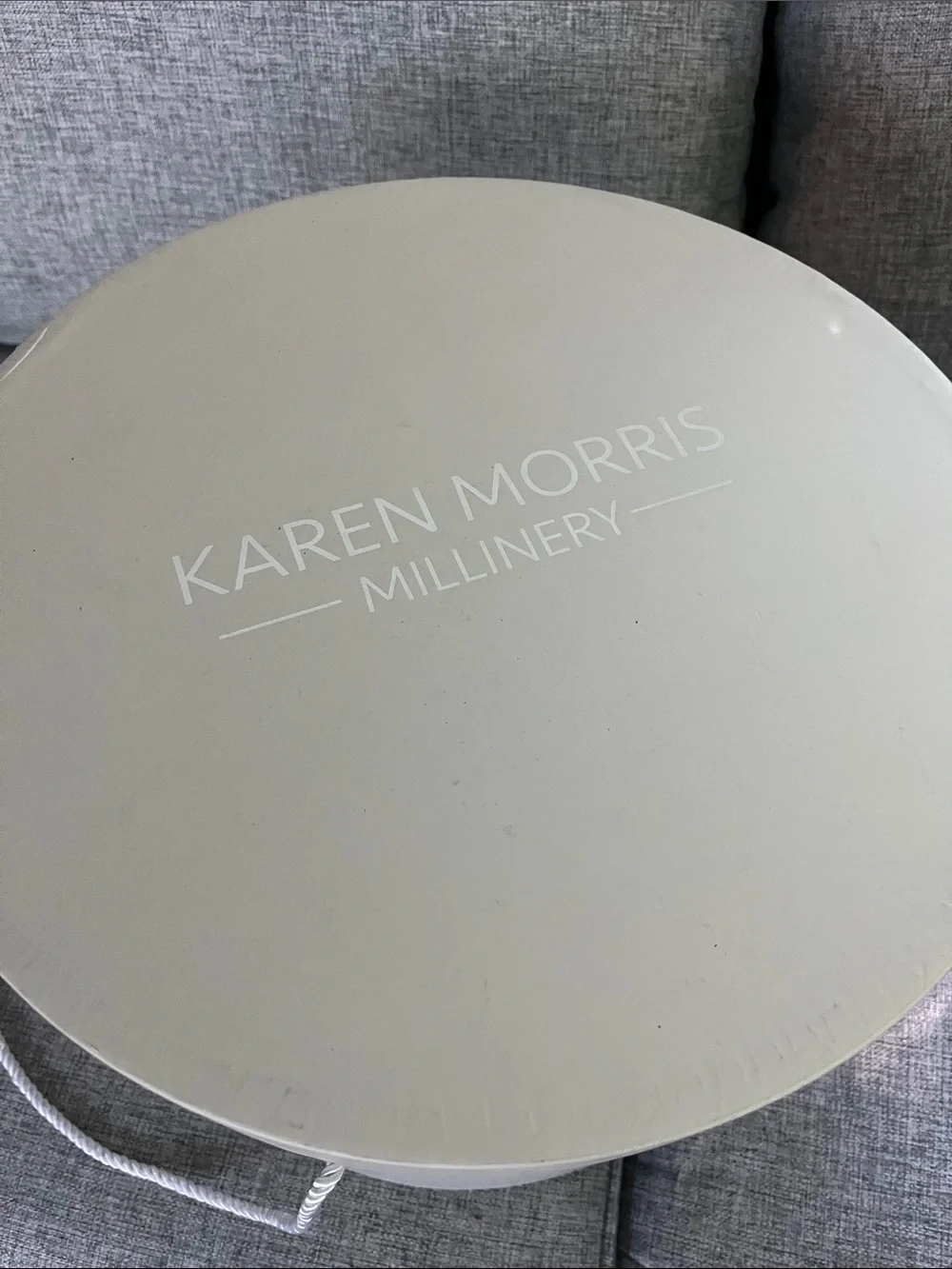 Karen Morris Millinery Light Blue Floral Feather Fascinator Hat